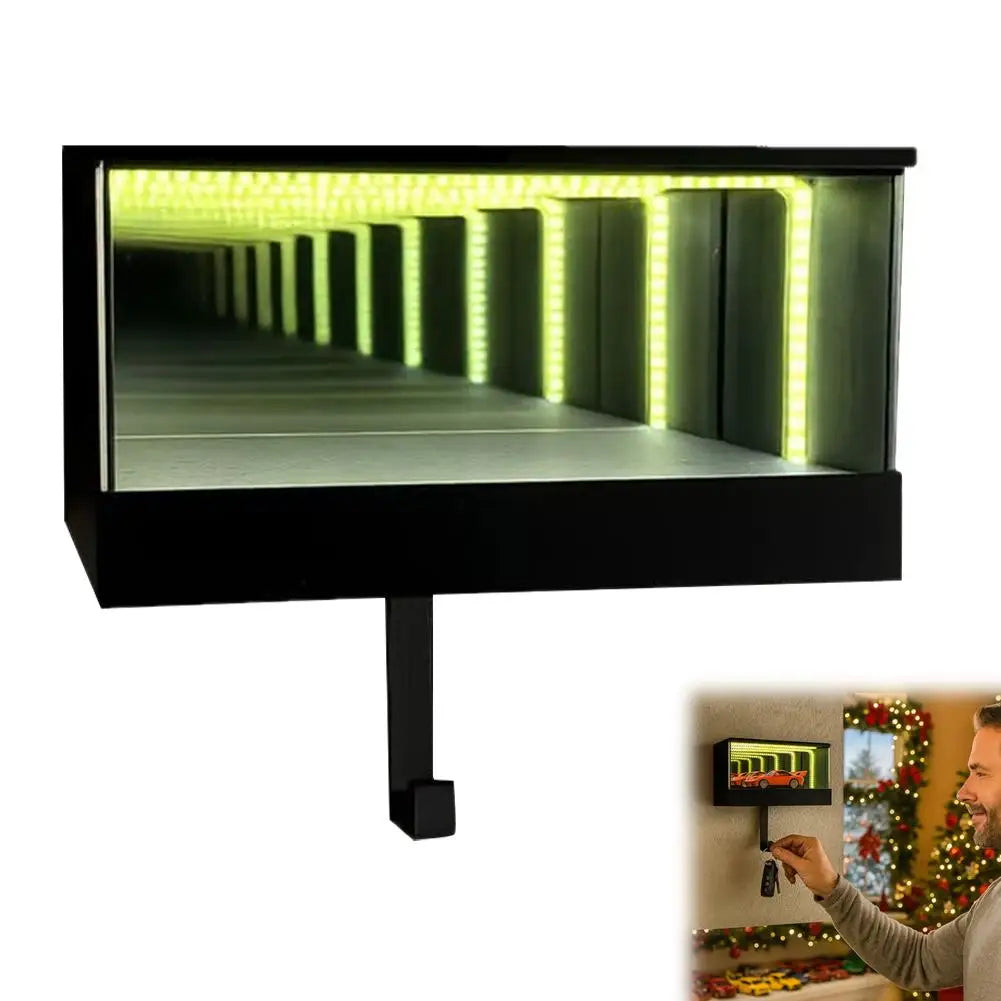 Mini Garage Door Key Holder — Illuminated Wall Mount Key Rack
